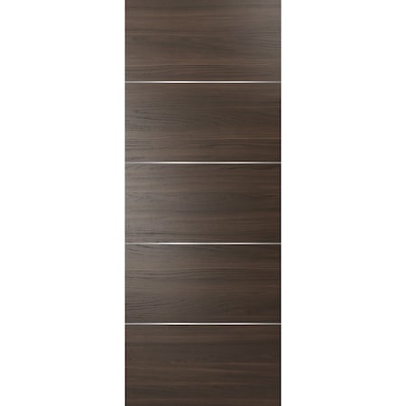 Sartodoors Wood Brown Slab 32x80 Planum 0020 Chocolate Ash Use as Pocket Sliding Closet Core Stripes Modern PLANUM20S-SHOYA-32